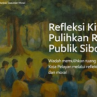 Gambar ini melambangkan ruang publik Sibolga yang sedang dipulihkan secara sosial dan moral, menjadi tempat refleksi dan partisipasi warga.